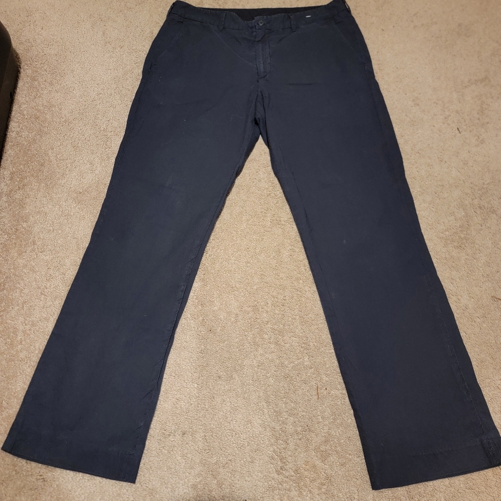 Bonobos Straight Fit Work Pants Slacks Navy Blue Size 34x30